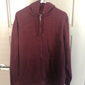 Men’s long sleeve zip up hoodie